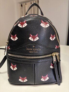 Kate Spade Out Of The Woods Fox Mini Convertible Xbody/ Backpack WKRU7086